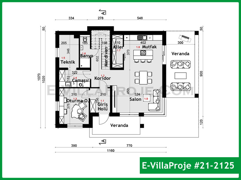 Ev Villa Proje #21 - 2125 Çelik Ev Projesi - Görsel 2