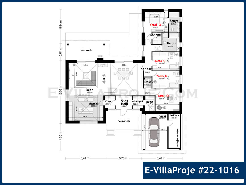 Ev Villa Proje #22 - 1016 Çelik Ev Projesi - Görsel 2