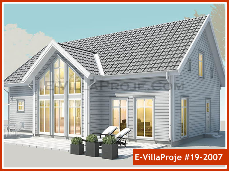 Ev Villa Proje #19 - 2007 Çelik Villa Projesi 3D Mimari Tasarımı