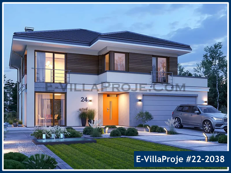 Ev Villa Proje #22 - 2038 Çelik Villa Modeli ve 3D Tasarımı