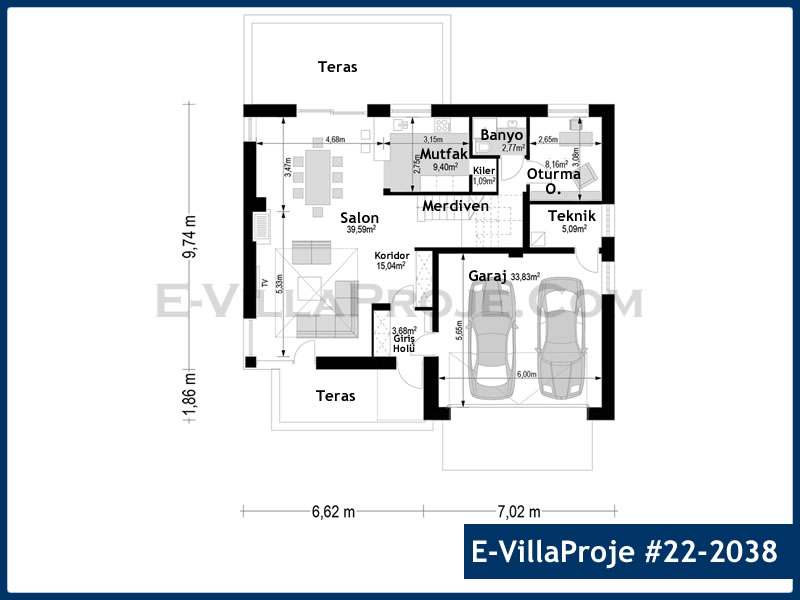 Ev Villa Proje #22 - 2038 Çelik Ev Projesi - Görsel 2