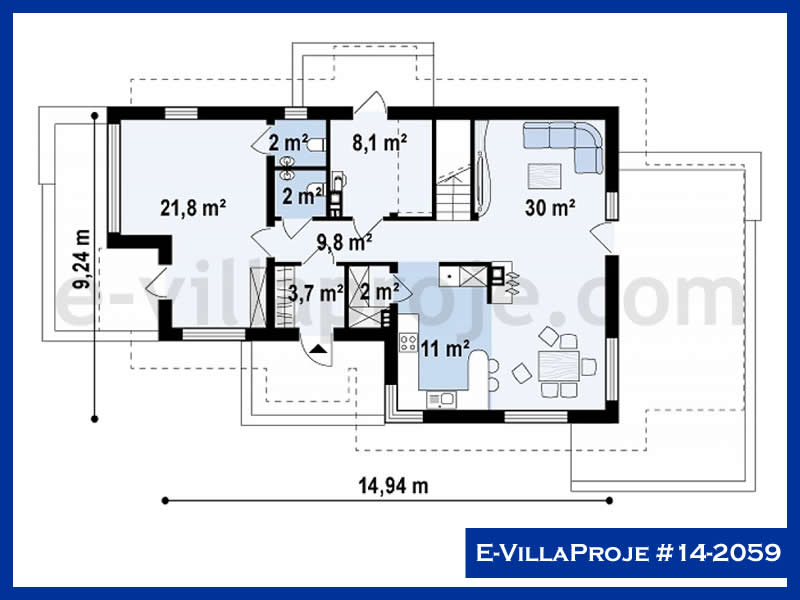 Ev Villa Proje #14 - 2059 Çelik Ev Projesi - Görsel 2