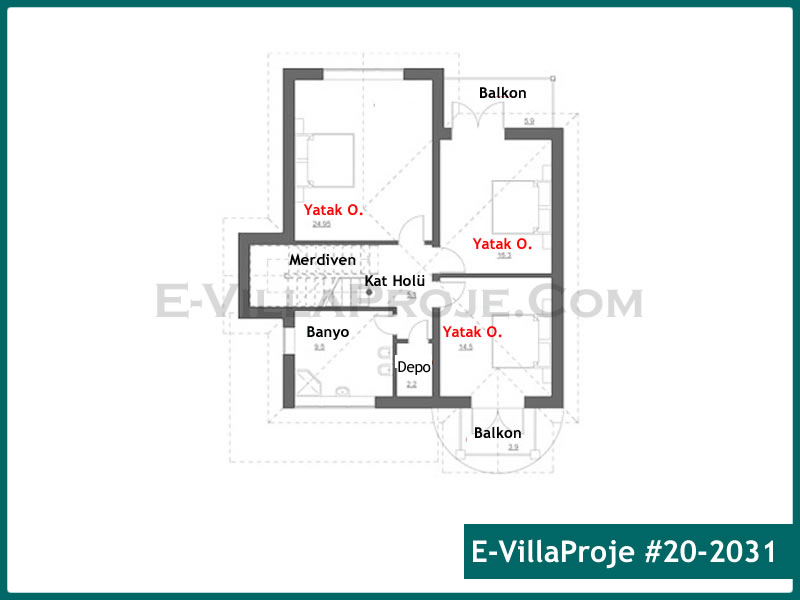 Ev Villa Proje #20 - 2031 Çelik Ev Projesi - Görsel 3