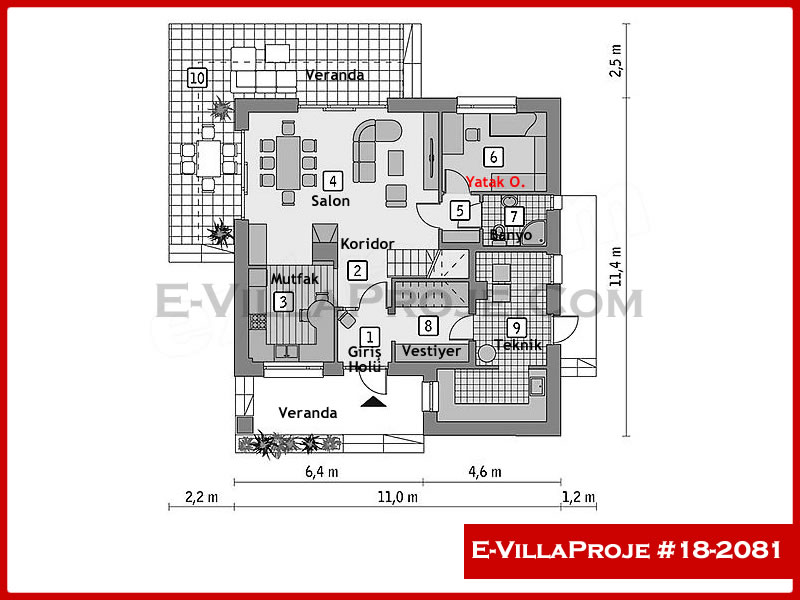Ev Villa Proje #18 - 2081 Çelik Ev Projesi - Görsel 2
