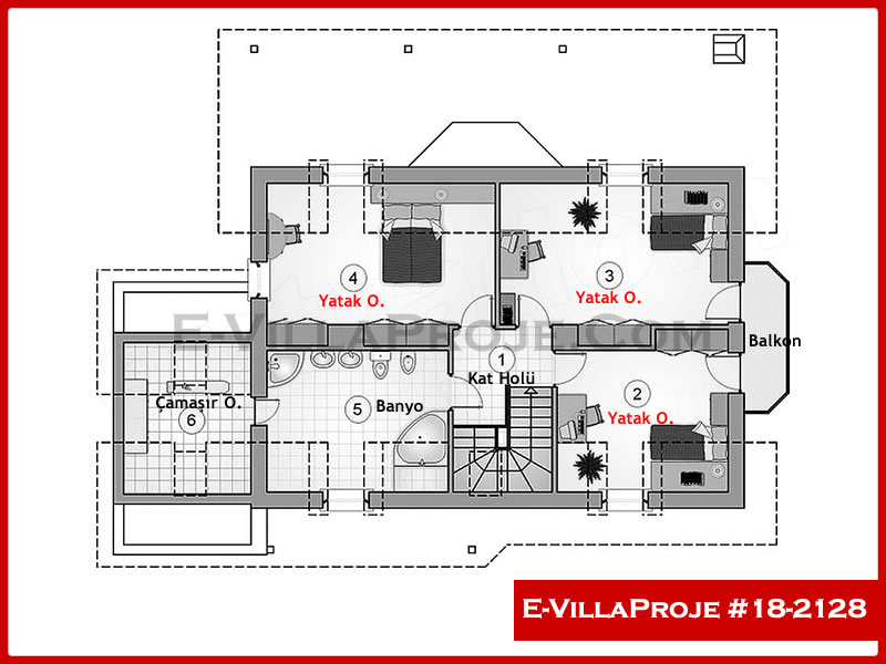 Ev Villa Proje #18 - 2128 Çelik Ev Projesi - Görsel 3