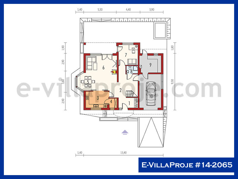 Ev Villa Proje #14 - 2065 Çelik Ev Projesi - Görsel 2