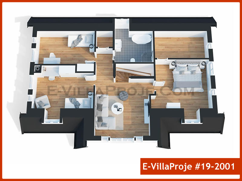 Ev Villa Proje #19 - 2001 Çelik Ev Projesi - Görsel 11
