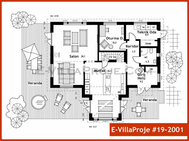 Ev Villa Proje #19 - 2001 Çelik Ev Projesi - Görsel 2