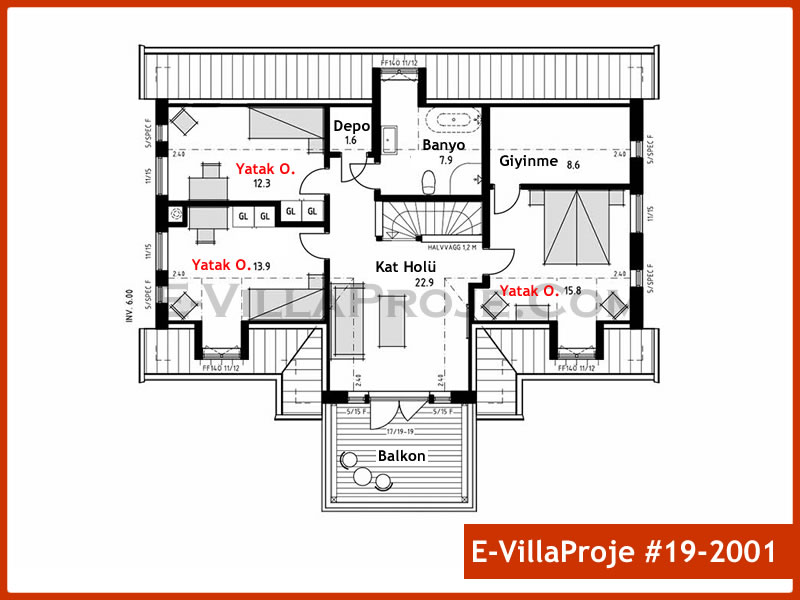 Ev Villa Proje #19 - 2001 Çelik Ev Projesi - Görsel 3