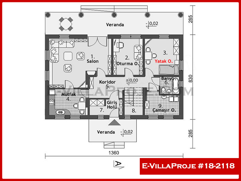 Ev Villa Proje #18 - 2118 Çelik Ev Projesi - Görsel 2