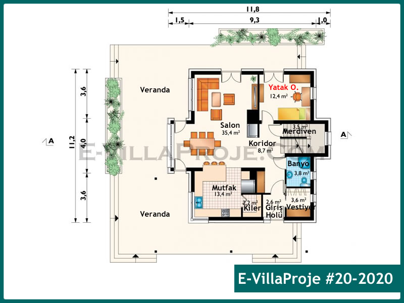 Ev Villa Proje #20 - 2020 Çelik Ev Projesi - Görsel 2