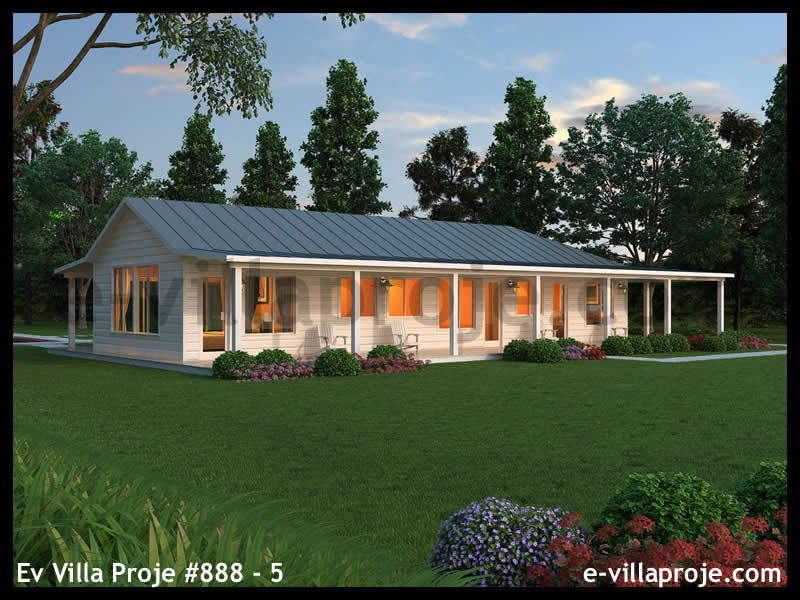 Ev Villa Proje #888 - 5 Çelik Ev Projesi - Görsel 3