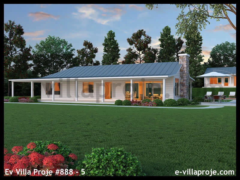 Ev Villa Proje #888 - 5 Çelik Ev Projesi - Görsel 4
