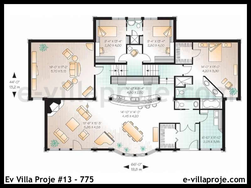 Ev Villa Proje #13 - 775 Çelik Ev Projesi - Görsel 2