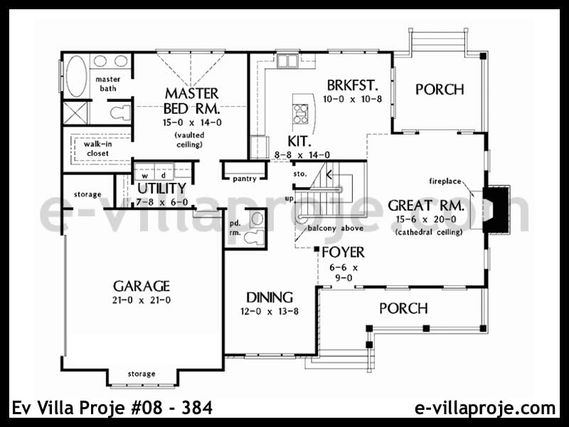 Ev Villa Proje #08 - 384 Çelik Ev Projesi - Görsel 2