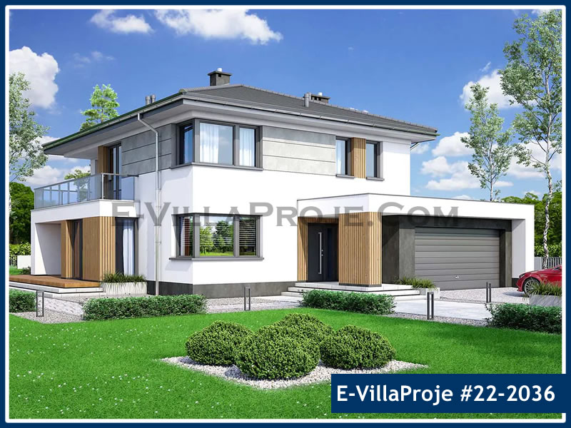 Ev Villa Proje #22 - 2036 Çelik Villa Projesi 3D Mimari Tasarımı