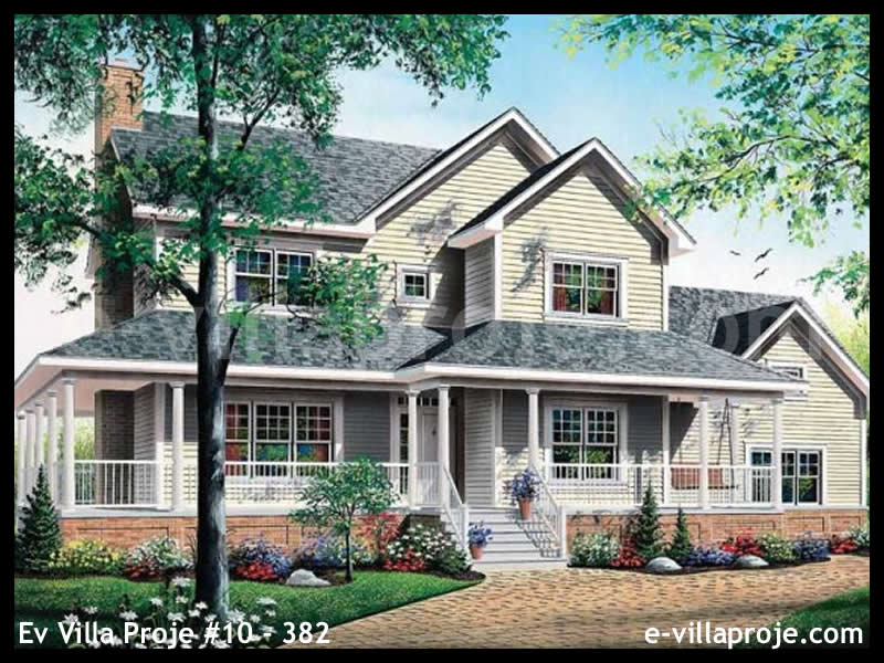 Ev Villa Proje #10 - 382 Çelik Villa Projesi 3D Mimari Tasarımı