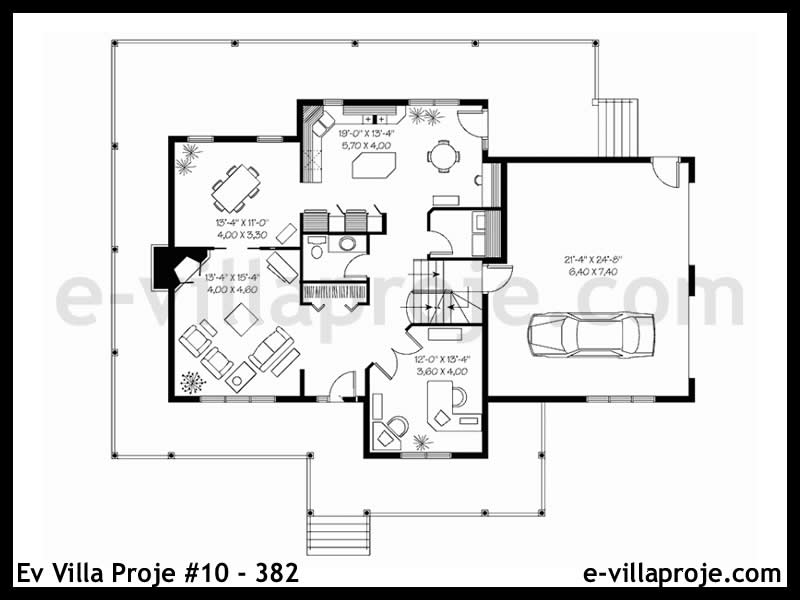 Ev Villa Proje #10 - 382 Çelik Ev Projesi - Görsel 2