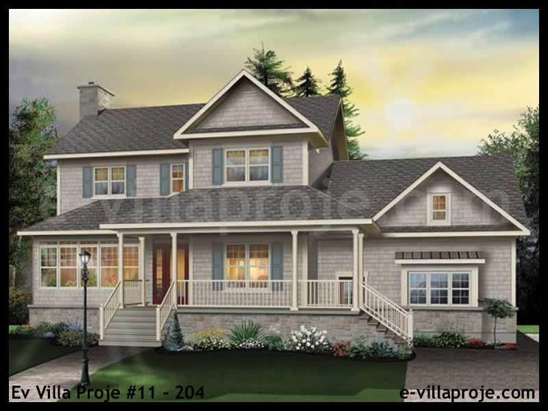Ev Villa Proje #11 - 204 Çelik Villa Modeli ve 3D Tasarımı