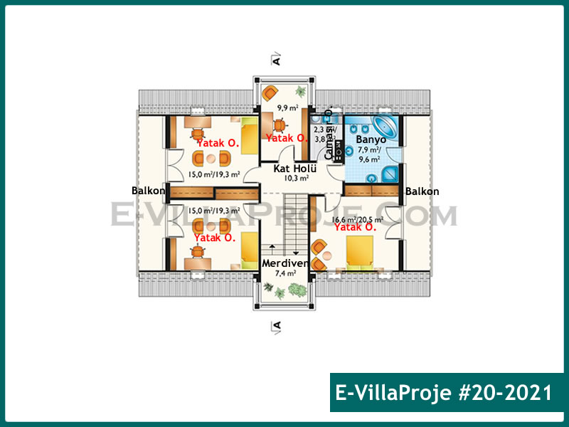 Ev Villa Proje #20 - 2021 Çelik Ev Projesi - Görsel 3