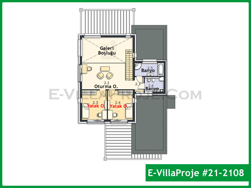 Ev Villa Proje #21 - 2108 Çelik Ev Projesi - Görsel 3