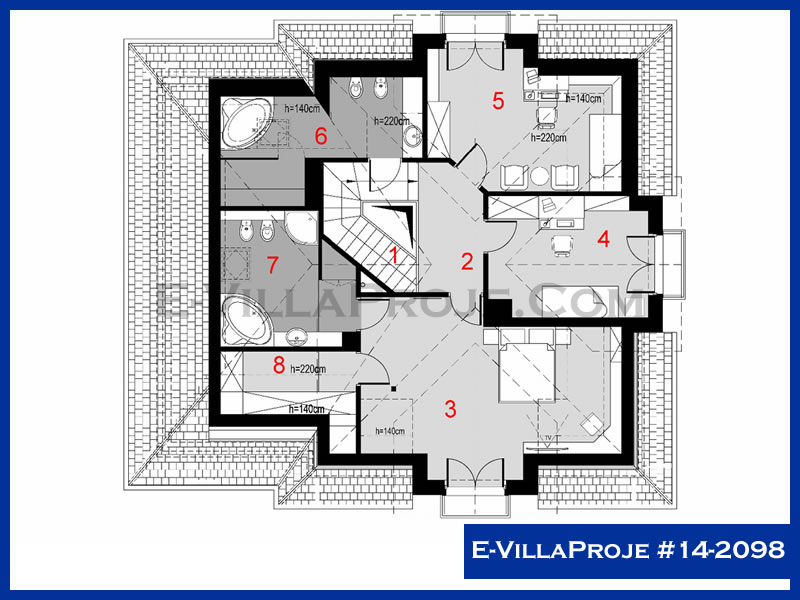 Ev Villa Proje #14 - 2098 Çelik Ev Projesi - Görsel 3