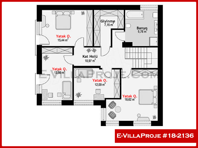 Ev Villa Proje #18 - 2136 Çelik Ev Projesi - Görsel 3