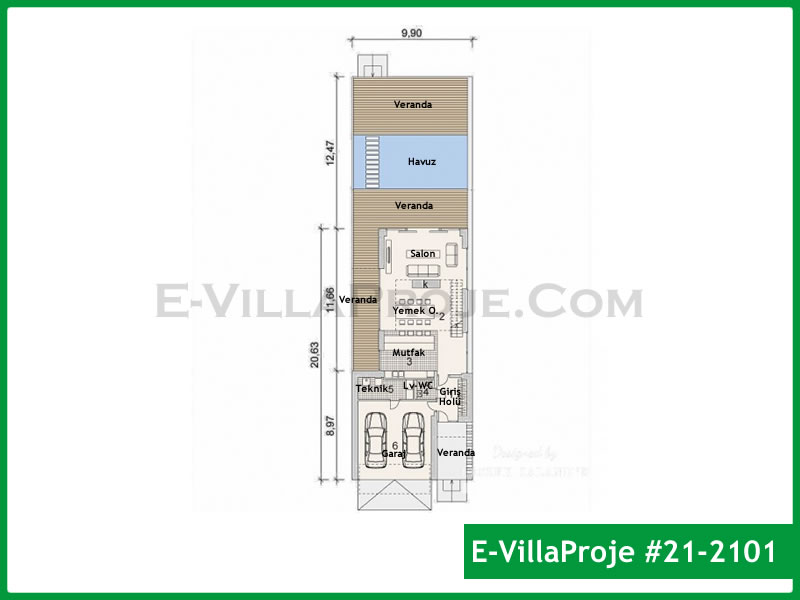 Ev Villa Proje #21 - 2101 Çelik Ev Projesi - Görsel 2