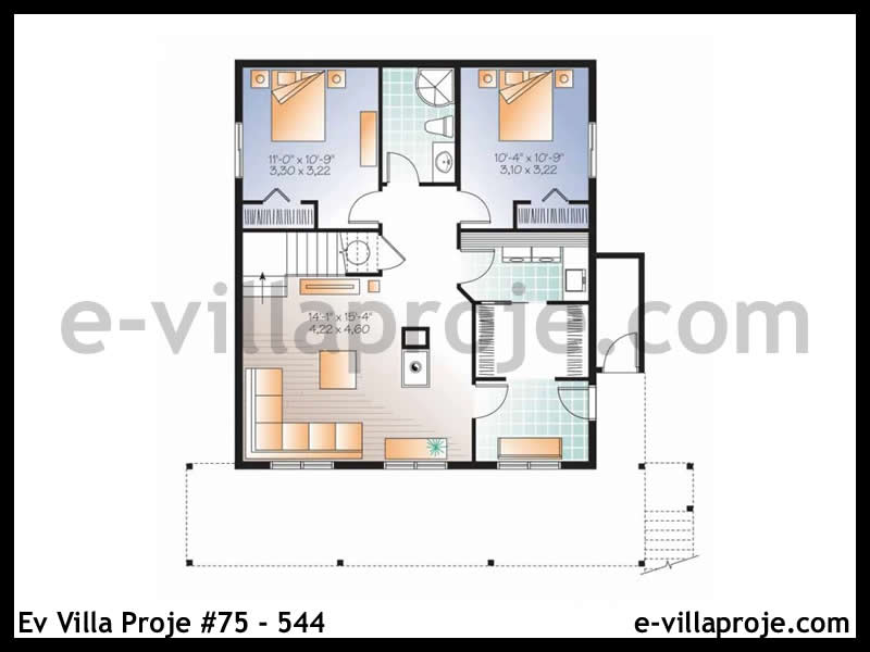 Ev Villa Proje #75 - 544 Çelik Ev Projesi - Görsel 4