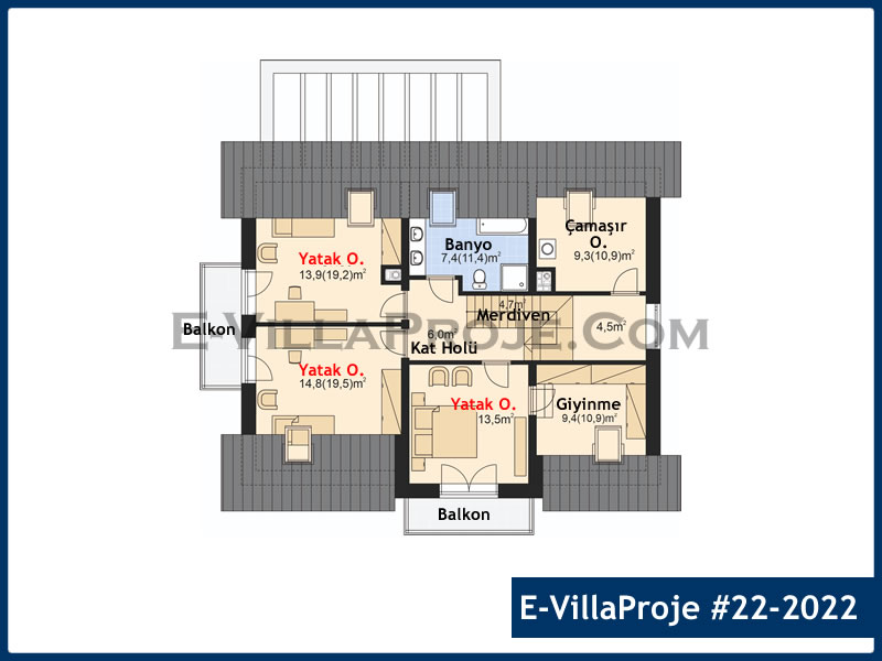 Ev Villa Proje #22 - 2022 Çelik Ev Projesi - Görsel 3
