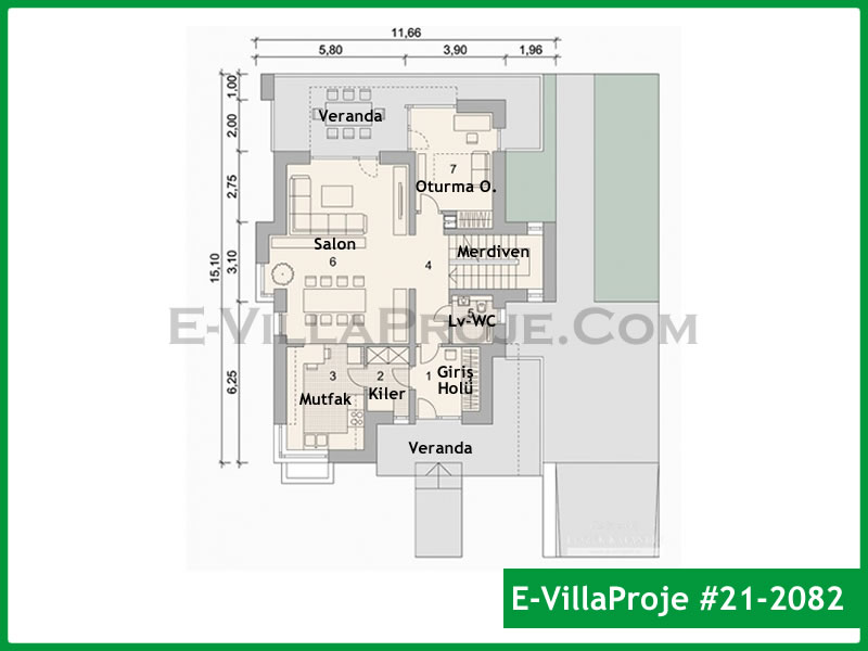Ev Villa Proje #21 - 2082 Çelik Ev Projesi - Görsel 2