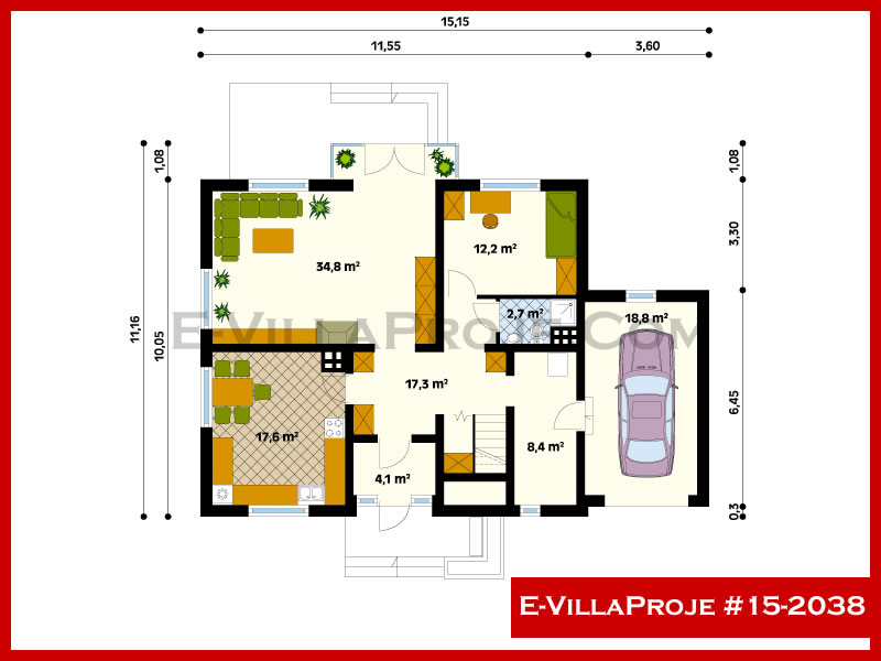 Ev Villa Proje #15 - 2038 Çelik Ev Projesi - Görsel 2