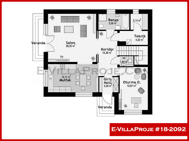 Ev Villa Proje #18 - 2092 Çelik Ev Projesi - Görsel 2