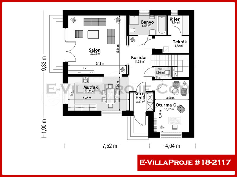 Ev Villa Proje #18 - 2117 Çelik Ev Projesi - Görsel 2