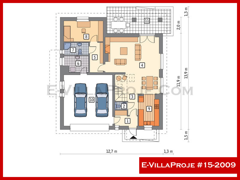 Ev Villa Proje #15 - 2009 Çelik Ev Projesi - Görsel 2