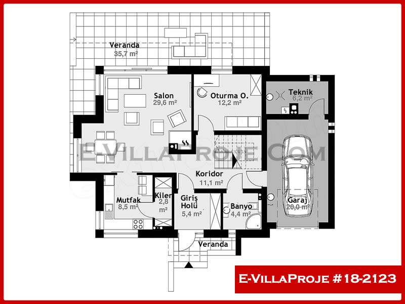 Ev Villa Proje #18 - 2123 Çelik Ev Projesi - Görsel 2