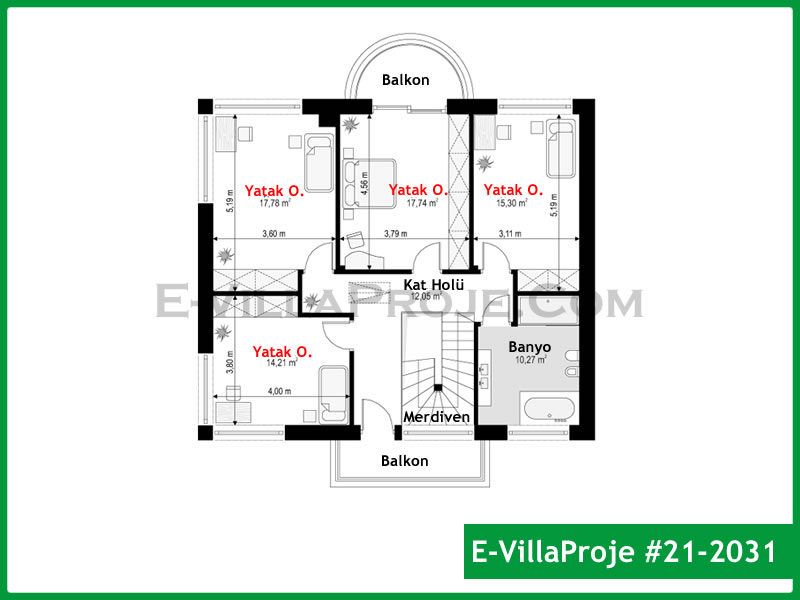 Ev Villa Proje #21 - 2031 Çelik Ev Projesi - Görsel 3