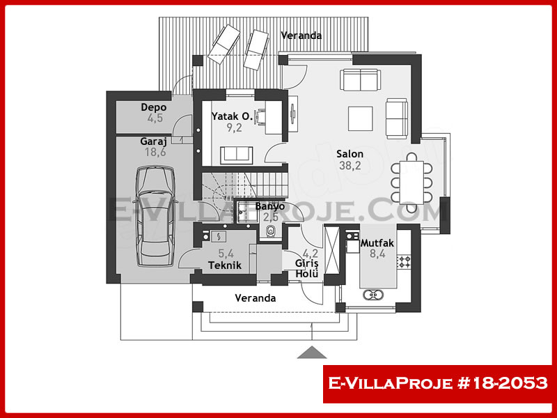 Ev Villa Proje #18 - 2053 Çelik Ev Projesi - Görsel 2