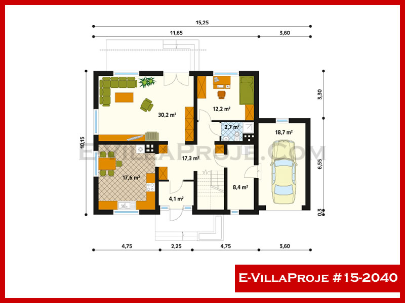 Ev Villa Proje #15 - 2040 Çelik Ev Projesi - Görsel 2