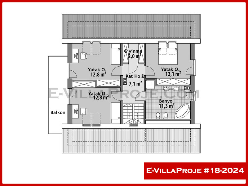 Ev Villa Proje #18 - 2024 Çelik Ev Projesi - Görsel 3