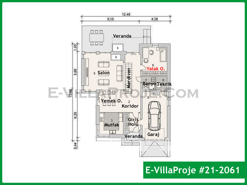Ev Villa Proje #21 - 2061 Çelik Ev Projesi - Görsel 2
