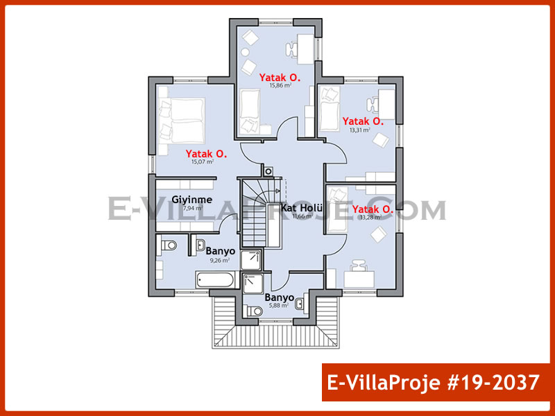 Ev Villa Proje #19 - 2037 Çelik Ev Projesi - Görsel 3