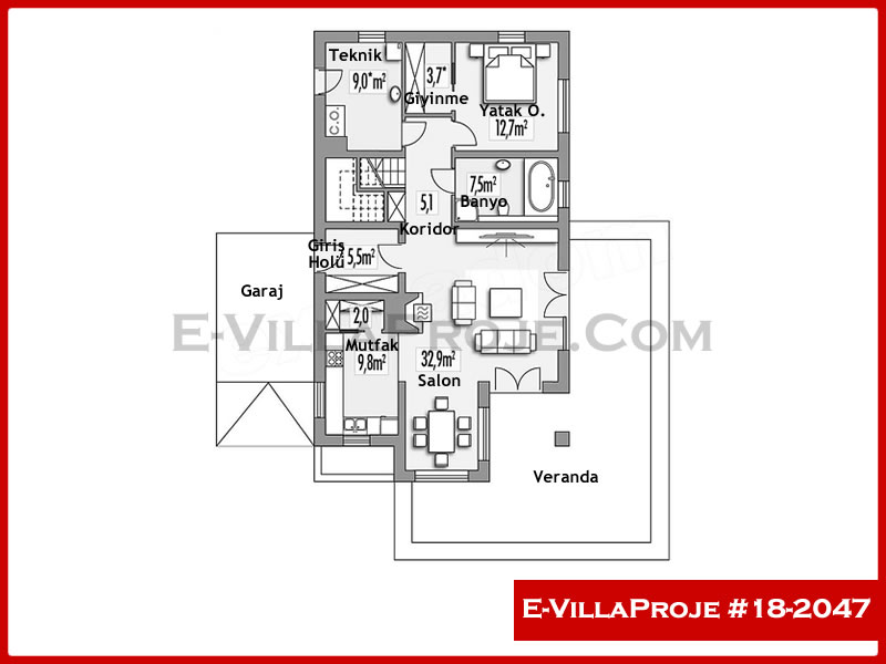 Ev Villa Proje #18 - 2047 Çelik Ev Projesi - Görsel 2