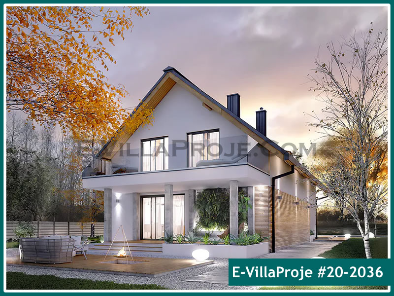 Ev Villa Proje #20 - 2036 Çelik Villa Modeli ve 3D Tasarımı