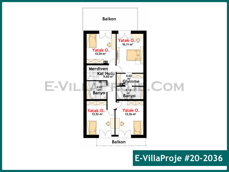 Ev Villa Proje #20 - 2036 Çelik Ev Projesi - Görsel 3
