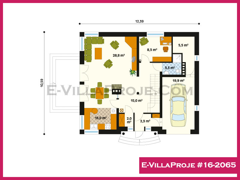 Ev Villa Proje #16 - 2065 Çelik Ev Projesi - Görsel 2