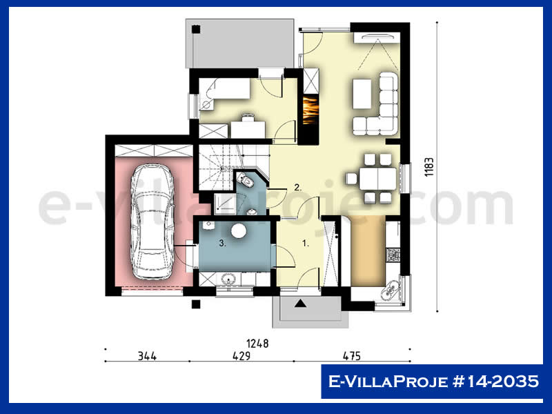 Ev Villa Proje #14 - 2035 Çelik Ev Projesi - Görsel 2