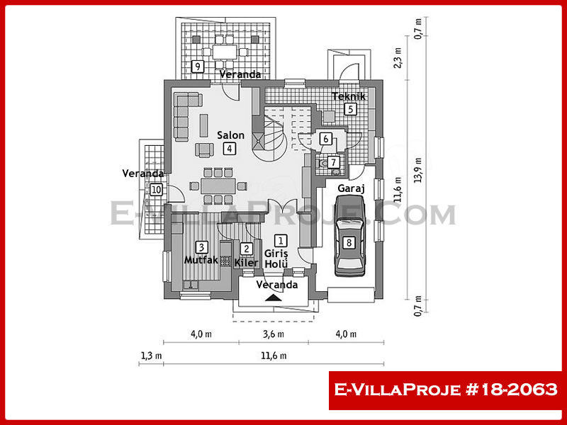 Ev Villa Proje #18 - 2063 Çelik Ev Projesi - Görsel 2
