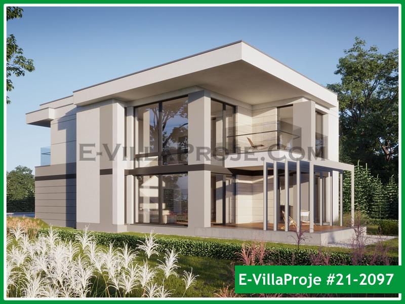 Ev Villa Proje #21 - 2097 Çelik Villa Modeli ve 3D Tasarımı