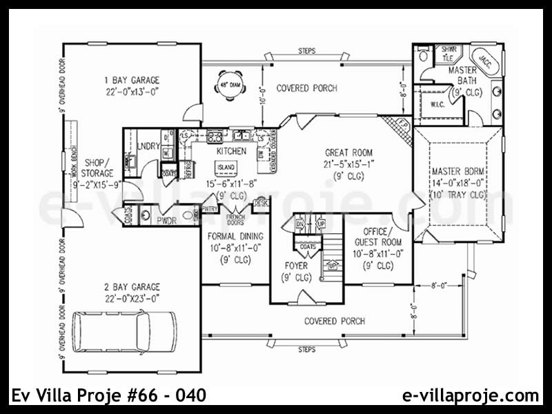 Ev Villa Proje #66 - 040 Çelik Ev Projesi - Görsel 2